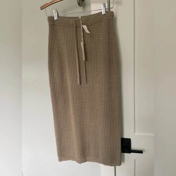 Haven Well Within Organic Cotton Linen Open Stitch Skirt XS - Picture 11 of 12
